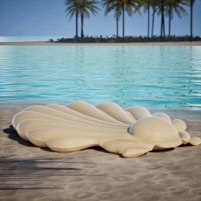 Click here to see preview images for "Seashell Pool Float" Seashell Pool Float
