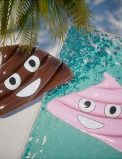 Poop Emoji Pool Float
