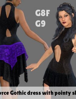 G8F G9 dForce Gothic Dress with Pointy Skirt