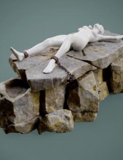 Sacrificial Stone Altar Prop with Poses G8