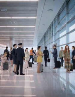 Instant Extras Crowd Fillers- Airport Terminal Crowd Vol 1