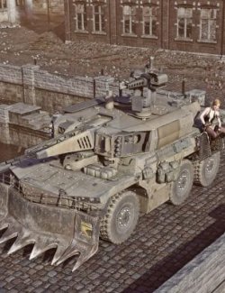 EBAA Wildcat Armored Vehicle BF42 for Daz3D