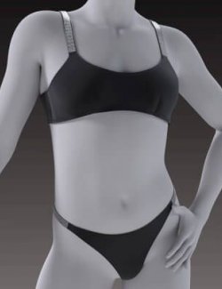 Rhinestone Strap Lingerie Set for G9