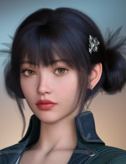 ALO Voula Hair for Genesis 9, 8 and 8.1 Females