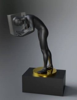 Realistic Human Statue 3D Model AQ3D