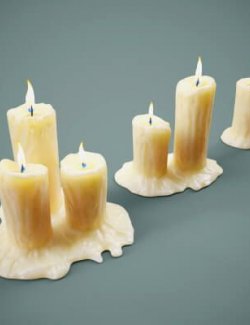 Candles Prop Set DAZ