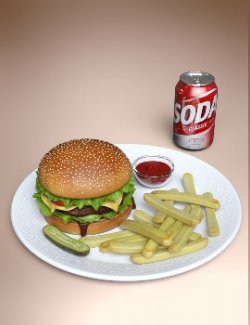 Quick Meals - Hamburger and Fries
