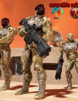 Cyber Freak Compatible DAZ3D for Poser 11+ Standalone Figure