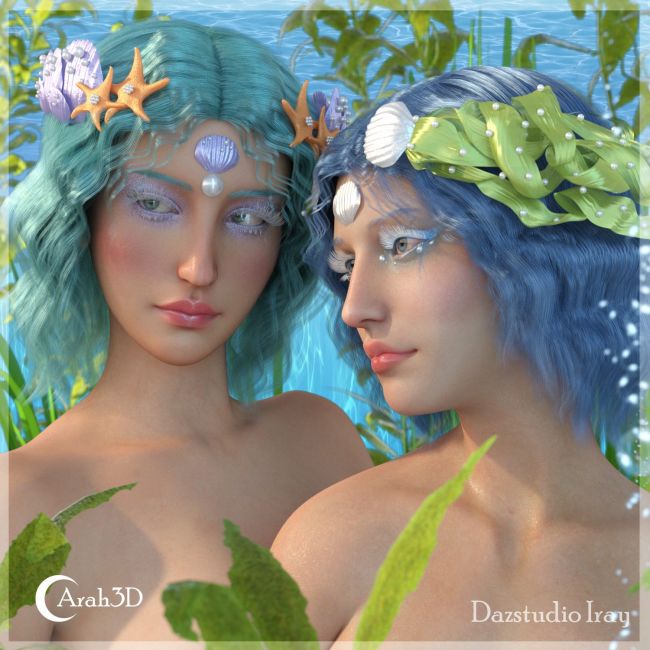 Click here to see preview images for "Arah3D Mermaid Hair for G8F and G9" Arah3D Mermaid Hair for G8F and G9