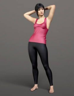 Fitness Tank Top and Leggings 02v G9
