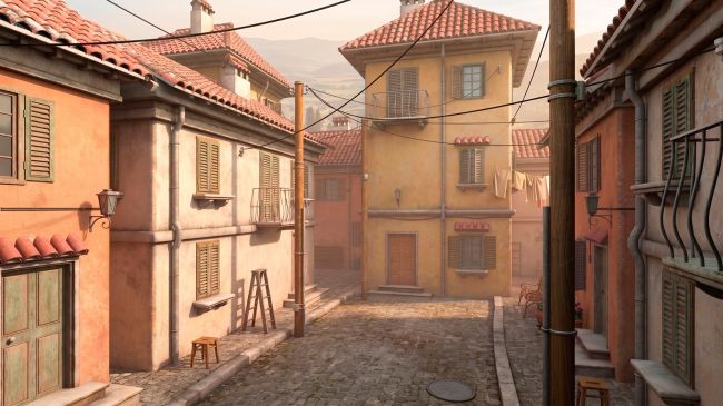 Click here to see preview images for "Cozy street for Daz Studio" Cozy street for Daz Studio