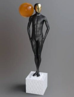 Modern Human Mannequin Sculpture &ndash; Abstract Figure Statue 3D