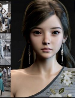 DH Audrey Low and DH Dress Que Bundle for Genesis 9 Female