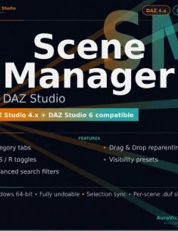 Scene Manager for DAZ Studio 4.x and 6