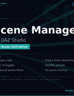 Scene Manager for DAZ Studio 6