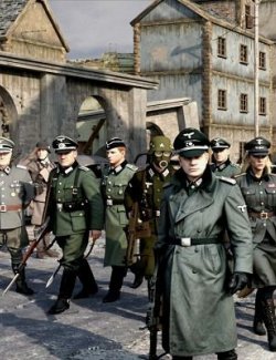 23 German Soldiers for WW2 Town Ruins