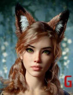 IIIDM Kitsune Ears for Genesis 9