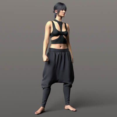 Click here to see preview images for "Wide Pants G9" Wide Pants G9