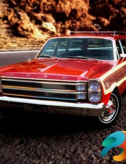 Ford Country Squire 1966 for Daz Studio