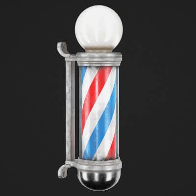 Click here to see preview images for "Barber's Pole Props" Barber's Pole Props