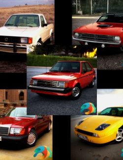 August Car Bundle for DAZ Studio